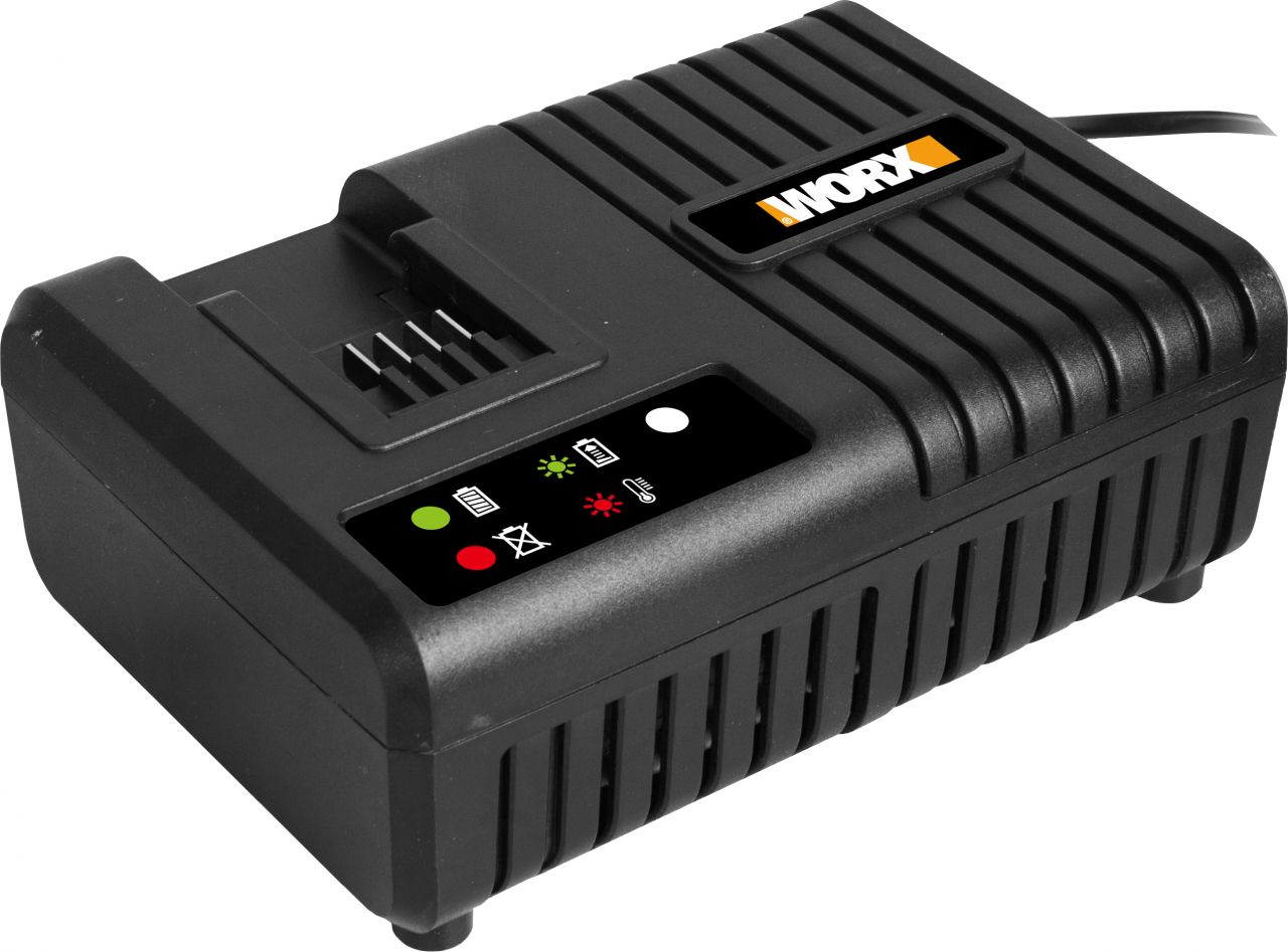 Worx Akku-Schnellladegerät WA3867 für alle Worx Akkus 16 V und 20 V von Worx