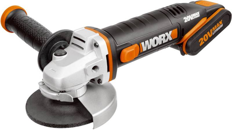 Worx Akku-Winkelschleifer WX800, ergonomisches Design, inkl. 2 Akkus & Ladegerät Worx Akku-Winkelschleifer WX800, ergonomisches Design, inkl. 2 Akkus & Ladegerät von Worx