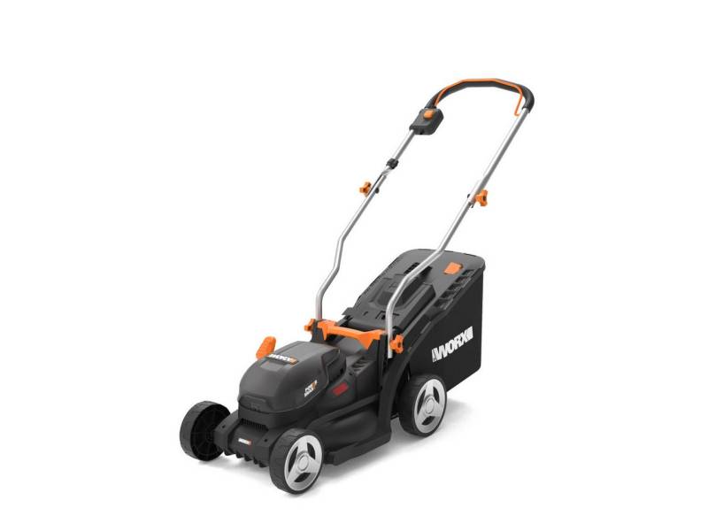 Worx Akkurasenmäher Worx Akku-Rasenmäher WP733E 20 V 33 WG733E, Mit Akku + Ladegerät Radantrieb von Worx