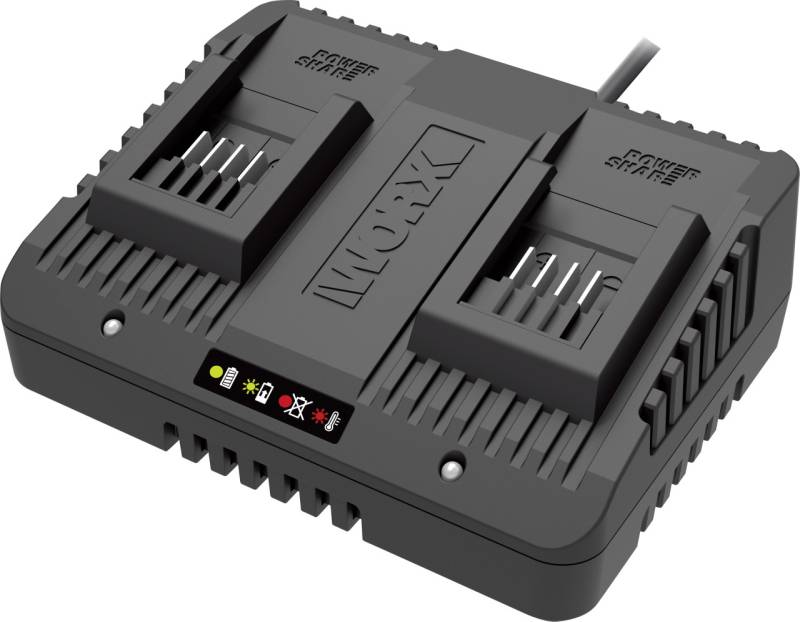 Worx Dual-Akku-Ladegerät 20 V Li-Ion WA3772 für alle Worx Akkus 20 V von Worx