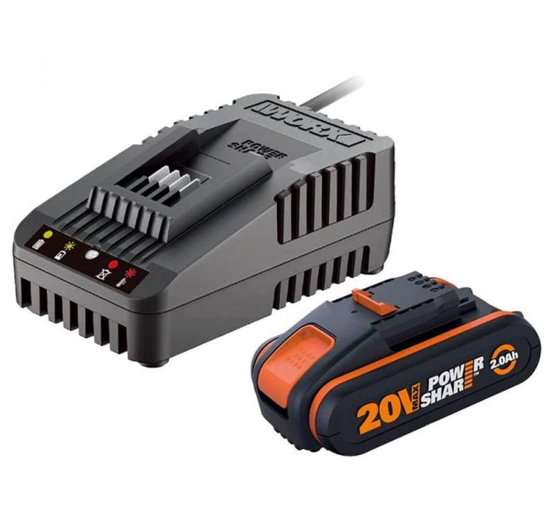 Worx Führungsschiene Worx WA3601 PowerShare Akku mit Ladegerät Set 20V von Worx