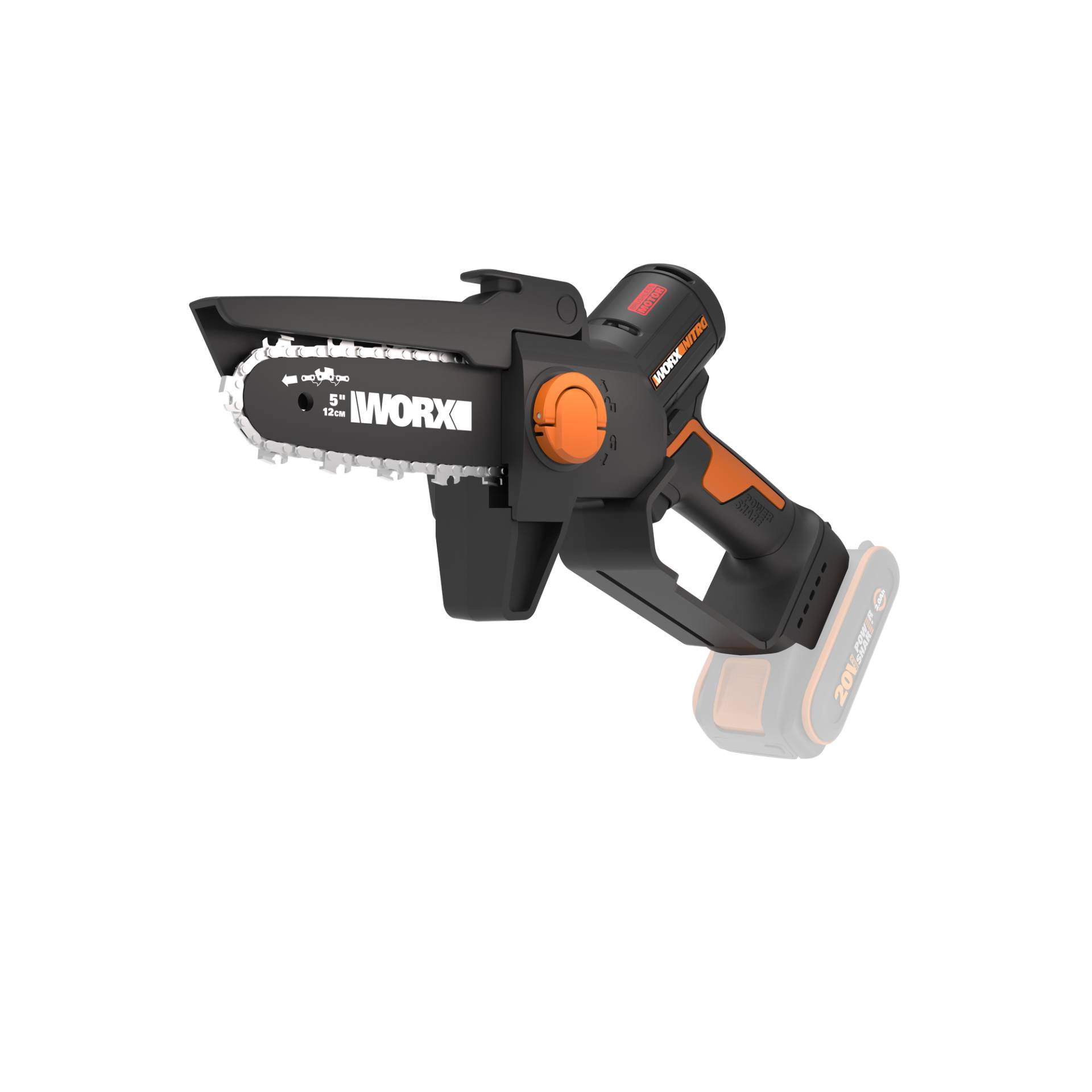 Worx Mini-Akku-Kettensäge 'Powershare' 20 V ohne Akku und Ladegerät Worx Mini-Akku-Kettensäge 'Powershare' 20 V ohne Akku und Ladegerät von Worx