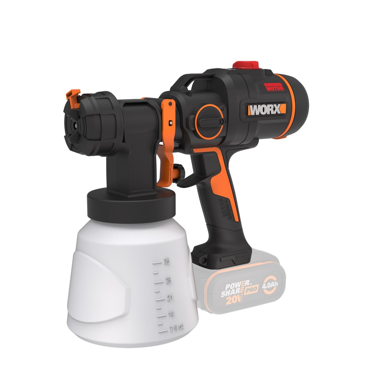 Worx NITRO Akku-Farbsprühgerät WX020.9 20 V Solo Worx NITRO Akku-Farbsprühgerät WX020.9 20 V Solo von Worx