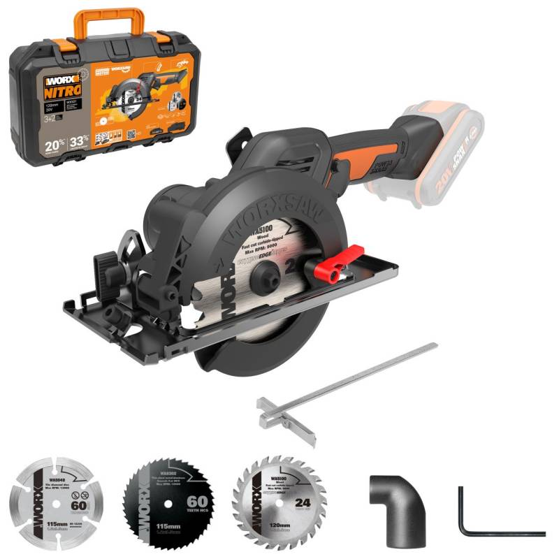 Worx Nitro Akku Kreissäge WX531.9 20 V Solo Worx Nitro Akku Kreissäge WX531.9 20 V Solo von Worx