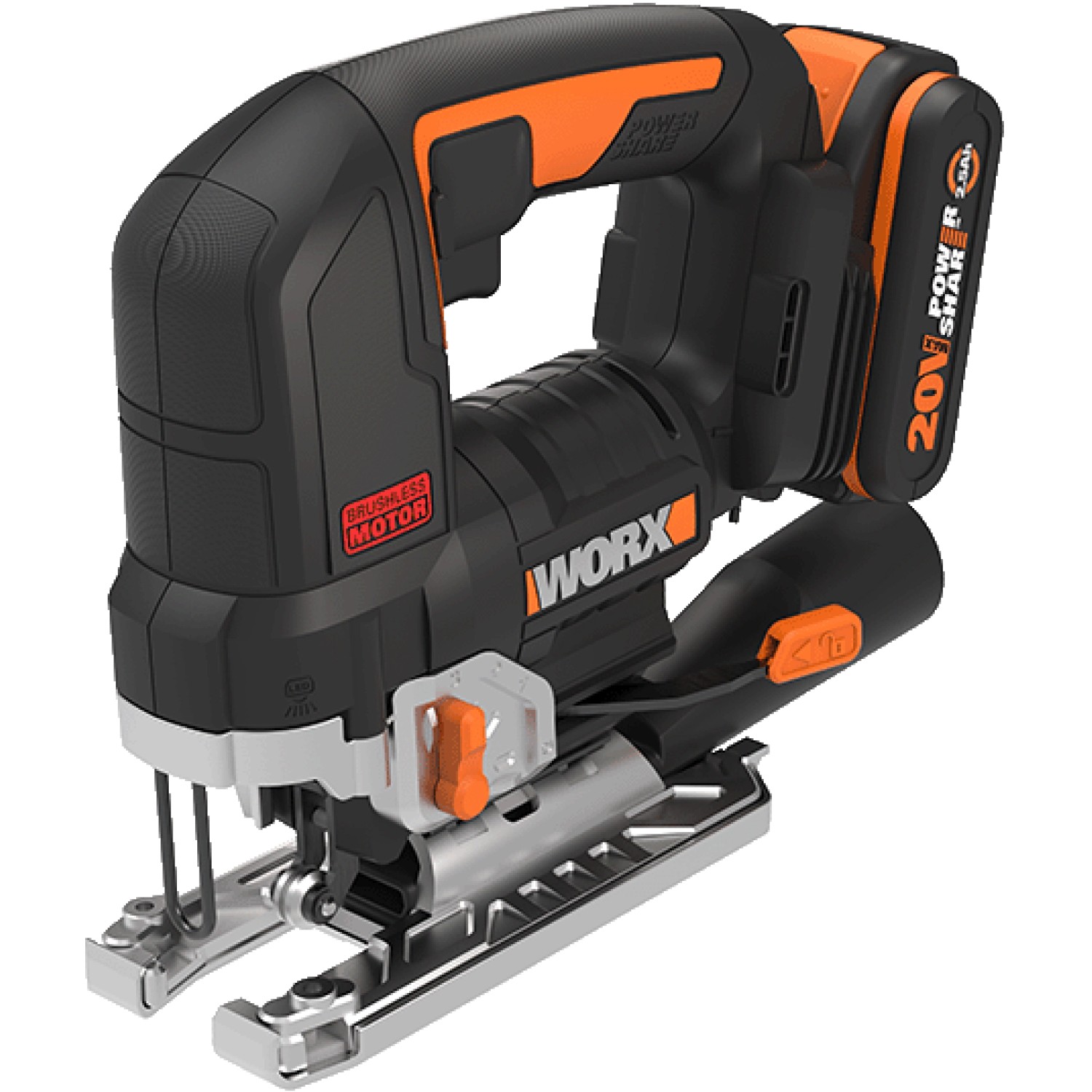 Worx Nitro Akku-Pendelhub-Stichsäge WX542 20 V inkl. Akku und Ladegerät von Worx