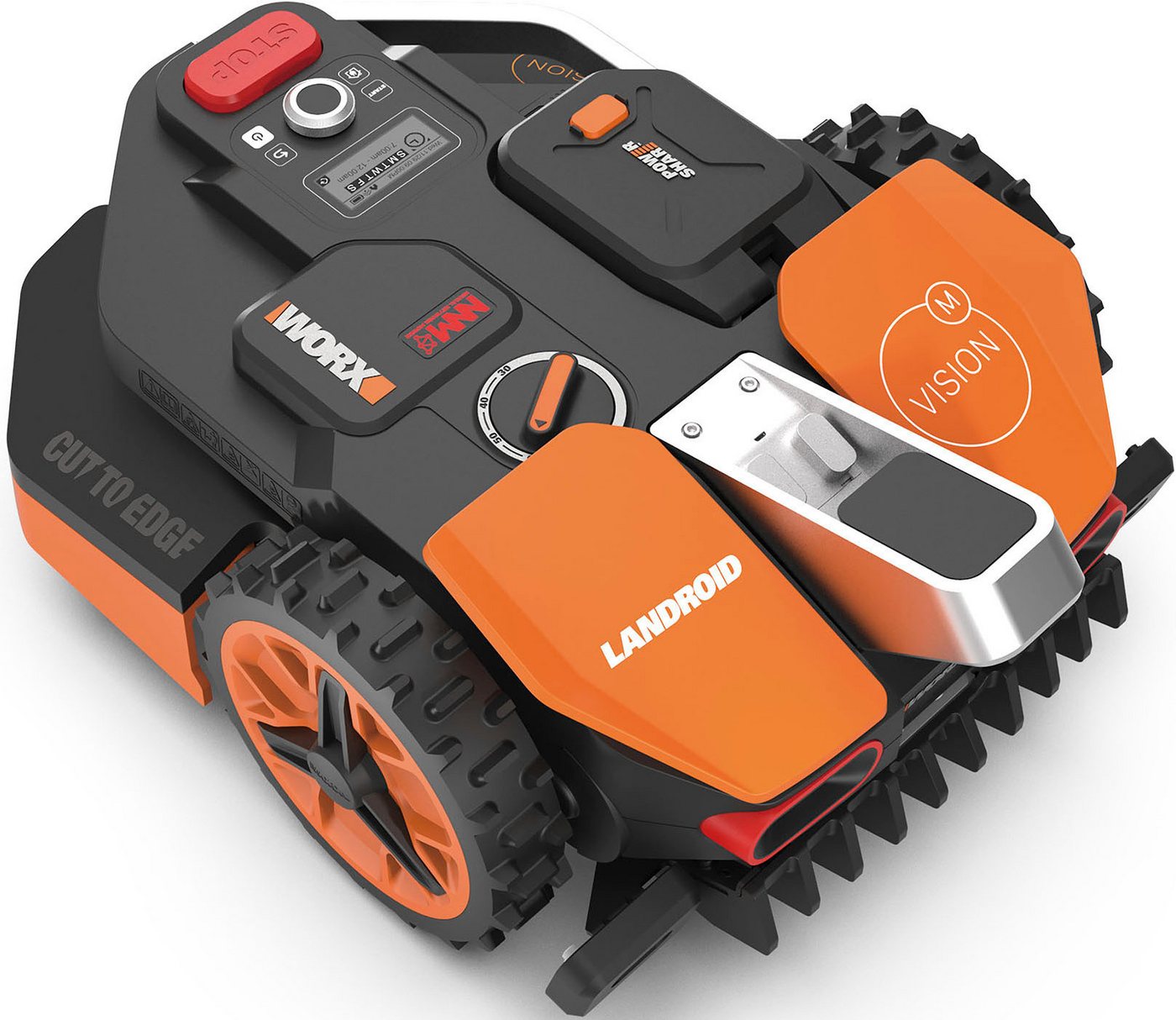 Worx Rasenmähroboter Mähroboter M800 Landroid VISION, bis 800 m² Rasenfläche, Intelligenter Mähroboter ohne Begrenzungskabel, für Gärten bis 800m² Worx Rasenmähroboter Mähroboter M800 Landroid VISION, bis 800 m² Rasenfläche, Intelligenter Mähroboter ohne Begrenzungskabel, für Gärten bis 800m² von Worx