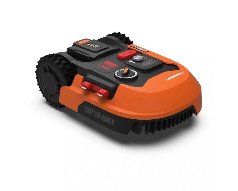 Worx Rasenmähroboter WR165E, (Komplett-Set, inkl. Akku, Ladegerät & Zubehör), Bluetooth, Wi-Fi, LCD Display, Regensensor von Worx
