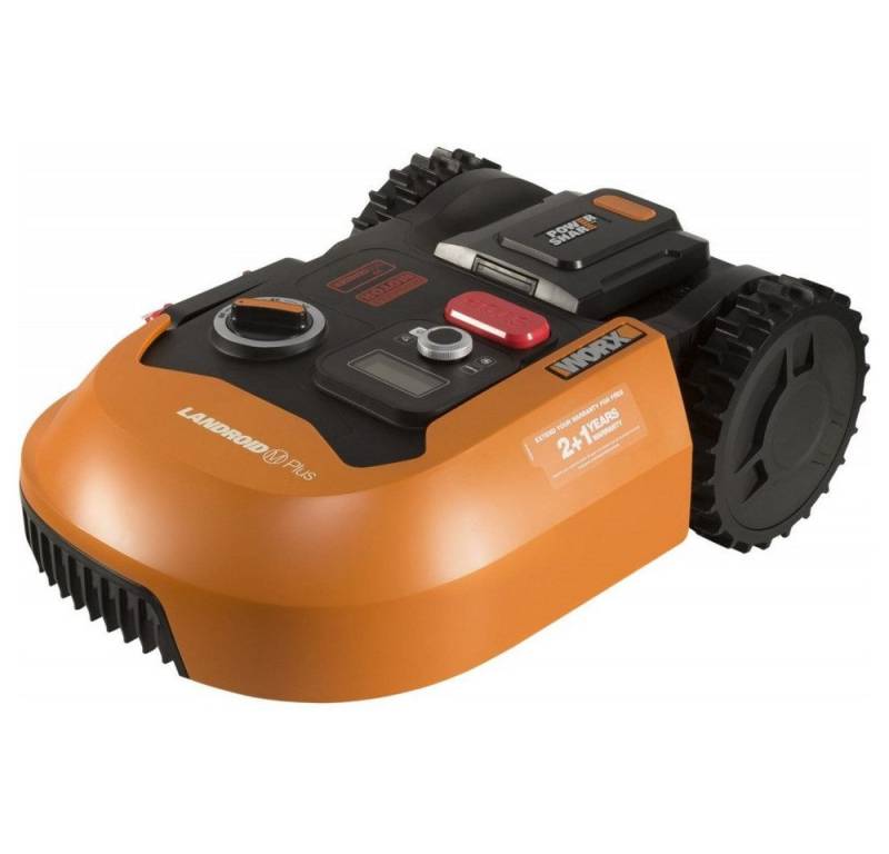 Worx Rasenmähroboter WR165E Landroid M500 Plus - Mähroboter - orange/schwarz von Worx