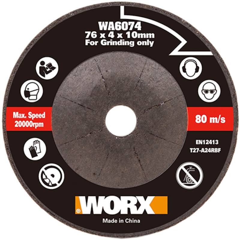 Worx Schruppscheibe für Akku-Mini-Winkelschleifer von Worx
