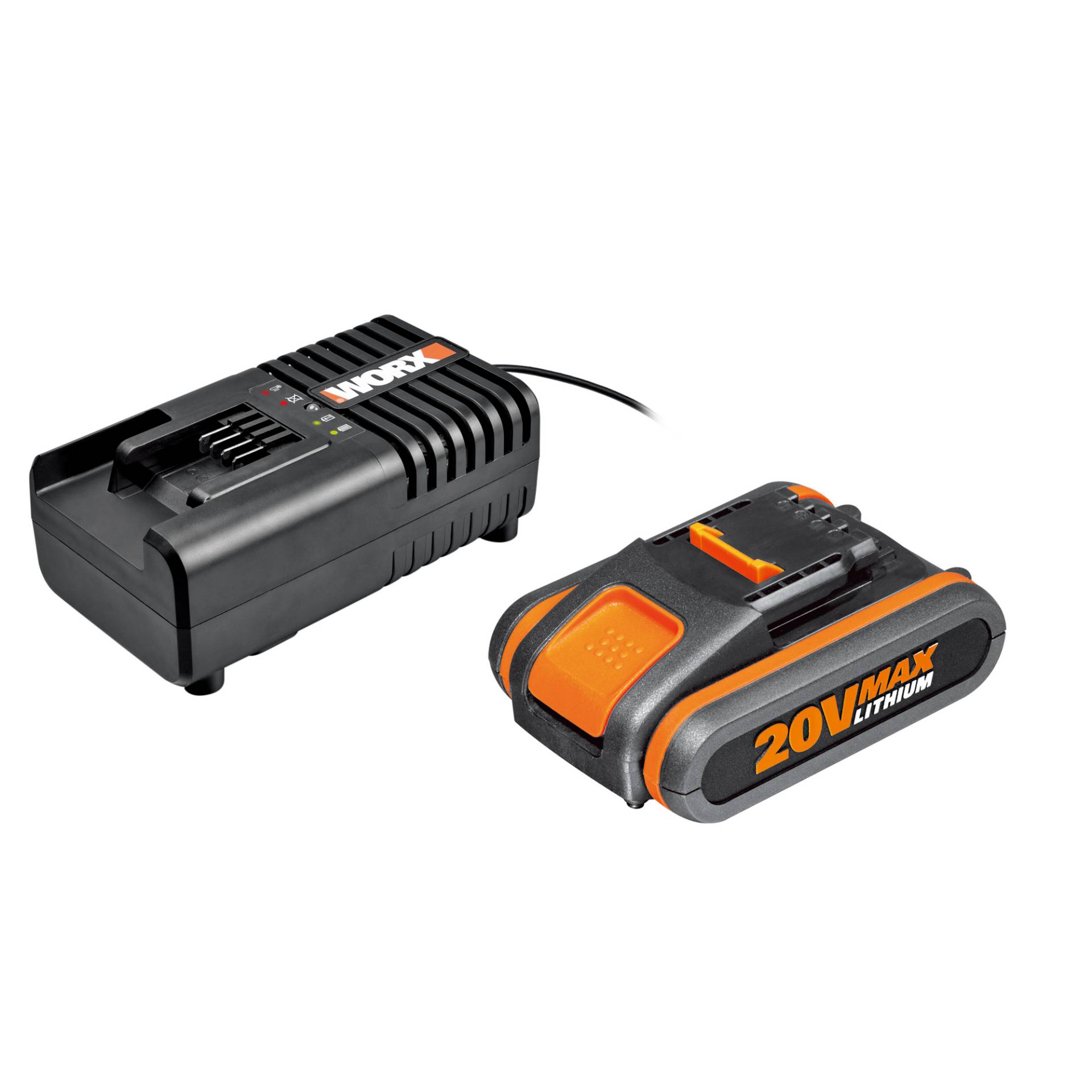Worx Set Akku 20V / 2,0 Ah und Ladegerät 14,4-20V - WA3601 Worx Set Akku 20V / 2,0 Ah und Ladegerät 14,4-20V - WA3601 von Worx