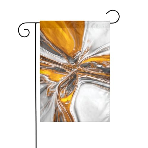 Abstrakte Glas-Reflexions-Gartenflagge, 30 x 45 cm, vertikal, doppelseitig, Bauernhaus, Urlaub, Außendekoration, Hofflagge Abstrakte Glas-Reflexions-Gartenflagge, 30 x 45 cm, vertikal, doppelseitig, Bauernhaus, Urlaub, Außendekoration, Hofflagge von Woshuwo