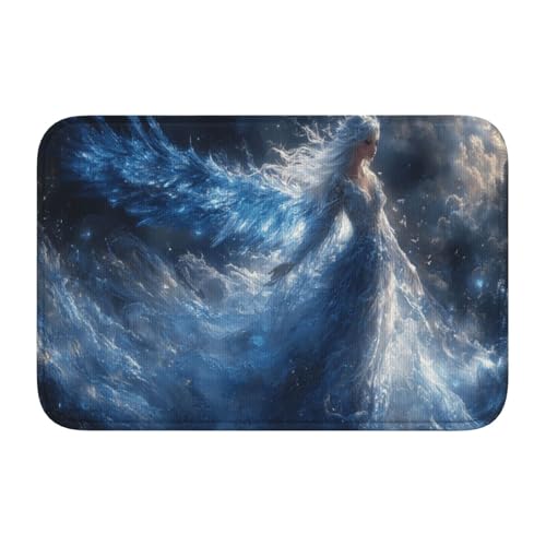 Antike Geist-Frau mit Flügeln, rutschfeste Fußmatte für den Innen- und Außenbereich, 40 x 60 cm von Woshuwo