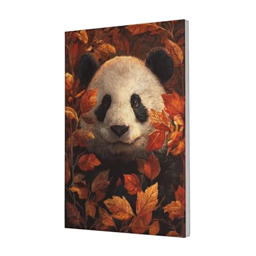 Kunstdruck auf Leinwand, Motiv Panda mit Herbstblättern, ästhetischer Druck, Gemälde für Schlafsaal, Schlafzimmer, Wohnzimmer, 30 x 45 cm, gerahmt Kunstdruck auf Leinwand, Motiv Panda mit Herbstblättern, ästhetischer Druck, Gemälde für Schlafsaal, Schlafzimmer, Wohnzimmer, 30 x 45 cm, gerahmt von Woshuwo