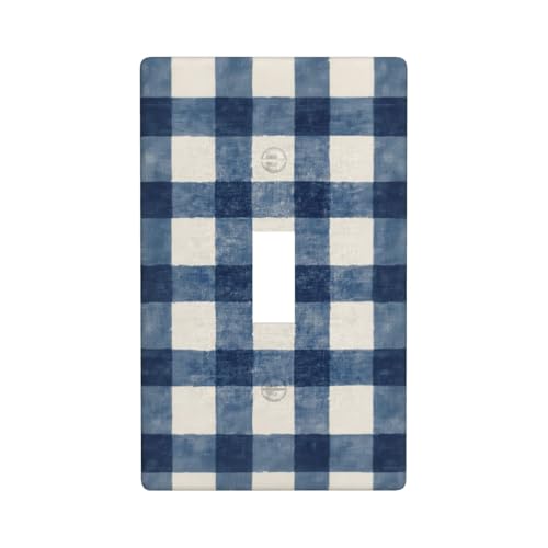 Lichtschalter-Abdeckung, dekorativ, einzelner Kippschalter, 1-Gang, Wandplatte für Küche, Bauernhaus, Schlafzimmer, Badezimmer, Kunstdekoration von Woshuwo