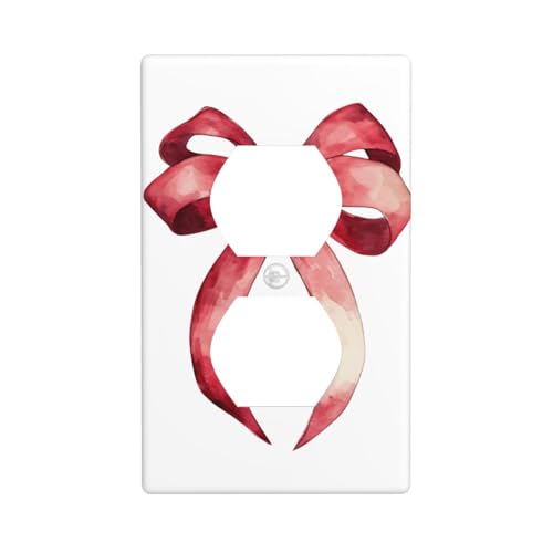 Lichtschalter-Abdeckung, dekorative 1-Gang-Wandplatte für Küche, Badezimmer, Größe 7 x 11,4 cm von Woshuwo