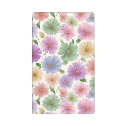 Lichtschalter-Abdeckung, kleine Gänseblümchen, Pastellfarben, Aquarell, einzelner Kippschalter, blanko, Wandplatte, dekorativ, 1-Gang, für Küche, Zimmer, Badezimmer, Größe 11,4 x 7 cm von Woshuwo