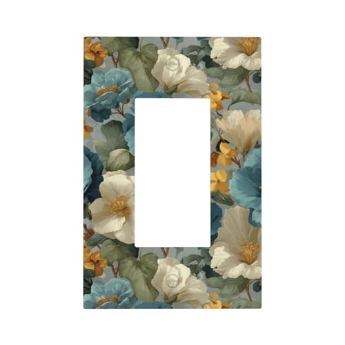 Lichtschalter-Wandplatte, Blende, 1-Gang-Dekorator, Steckdosenabdeckungen für Zuhause, Küche, Zimmer, Badezimmer, Dekor von Woshuwo