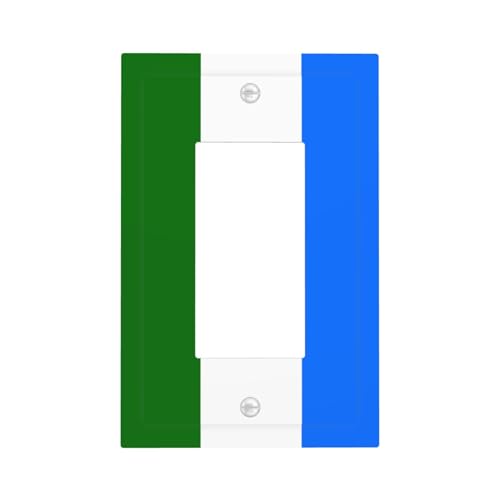 Lichtschalter mit Bashkortostan-Flagge, Wandplatte, Blende, Einzelwippe, 1-Gang-Dekorator, Steckdosenabdeckungen für Zuhause, Küche, Zimmer, Badezimmer, Dekor von Woshuwo