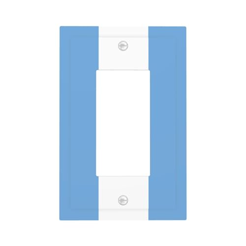 Lichtschalter mit argentinischer Flagge, Blende, Einzelwippe, 1-Gang, Dekorator, Steckdosenabdeckungen für Zuhause, Küche, Zimmer, Badezimmer, Dekor von Woshuwo