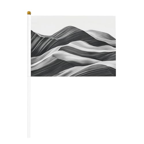 Rolling Hills Landschaftsflaggen, kleine Handflaggen, Mini-Flaggen auf Stab, für Partys, Teamaktivitäten, Paraden, Urlaubsdekoration, 10 Stück Rolling Hills Landschaftsflaggen, kleine Handflaggen, Mini-Flaggen auf Stab, für Partys, Teamaktivitäten, Paraden, Urlaubsdekoration, 10 Stück von Woshuwo