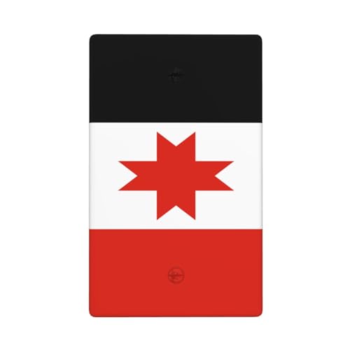 Udmurtien-Flagge, einzelner Kippschalter, blanko, Wandplatte, Lichtschalter-Abdeckung, dekorativ, 1-Gang, für Küche, Zimmer, Badezimmer, Größe 11,4 x 7 cm von Woshuwo