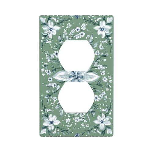 Weiße Steckdosenabdeckung für Lichtschalter, dekorative 1-Gang-Wandplatte für Küche, Badezimmer, Größe 7 x 11,4 cm, Weiß Weiße Steckdosenabdeckung für Lichtschalter, dekorative 1-Gang-Wandplatte für Küche, Badezimmer, Größe 7 x 11,4 cm, Weiß von Woshuwo