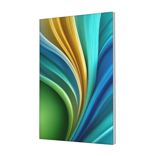 Woshuwo Kunstdruck auf Leinwand, Motiv: Blauer und grüner Farbverlauf, ästhetischer Druck, Gemälde für Schlafsaal, Schlafzimmer, Wohnzimmer, 30 x 45 cm, gerahmt Woshuwo Kunstdruck auf Leinwand, Motiv: Blauer und grüner Farbverlauf, ästhetischer Druck, Gemälde für Schlafsaal, Schlafzimmer, Wohnzimmer, 30 x 45 cm, gerahmt von Woshuwo