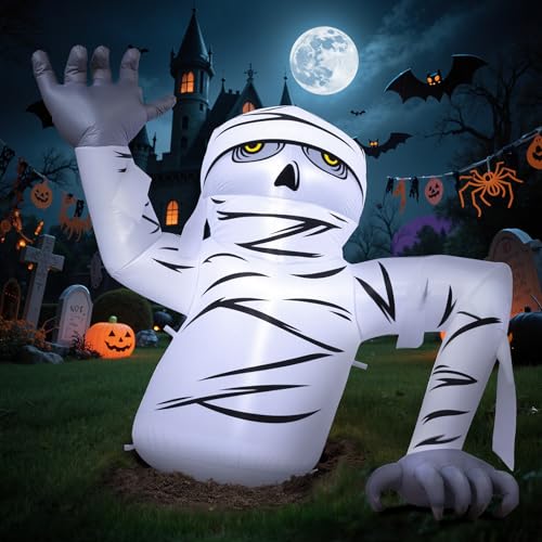 Wothfav 180cm Mumie Aufblasbare Halloween mit eingebauten LED Lampe Blow Up Halloween Deko Aussen Zombie Light Up Helloween Dekoration für den Garten Hof Halloween-Partys FesttagDekor Wothfav 180cm Mumie Aufblasbare Halloween mit eingebauten LED Lampe Blow Up Halloween Deko Aussen Zombie Light Up Helloween Dekoration für den Garten Hof Halloween-Partys FesttagDekor von Wothfav