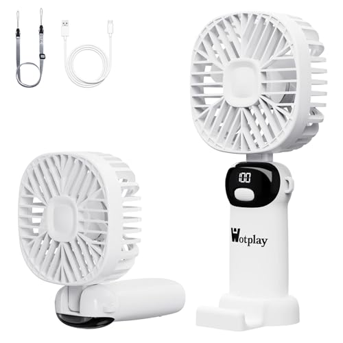 Handventilator Ventilator Klein Mini Ventilator Handventilator Akku Aufladbar Wiederaufladbar Kleiner Taschenventilator Mit 5 Geschwindigkeitsstufen Faltbarer Usb-Ventilator Für Büro Outdoor Weiß Handventilator Ventilator Klein Mini Ventilator Handventilator Akku Aufladbar Wiederaufladbar Kleiner Taschenventilator Mit 5 Geschwindigkeitsstufen Faltbarer Usb-Ventilator Für Büro Outdoor Weiß von Wotplay