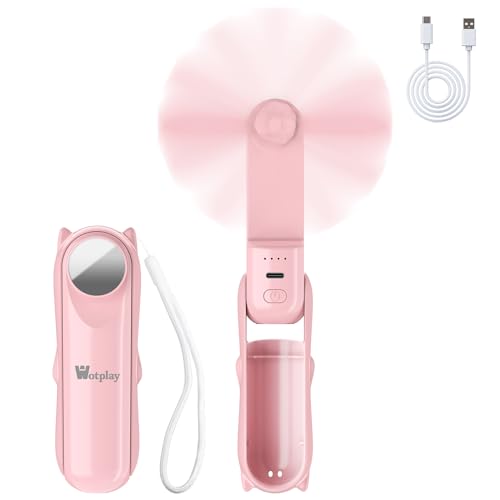 Wotplay Handventilator Mini Ventilator 3-In-1 Handventilator Handventilator Akku Aufladbar Wiederaufladbarer Usb Mit Mobile Stromversorgung Tragbarer Ventilator Für Sommer Reisen Geschenke Rosa Wotplay Handventilator Mini Ventilator 3-In-1 Handventilator Handventilator Akku Aufladbar Wiederaufladbarer Usb Mit Mobile Stromversorgung Tragbarer Ventilator Für Sommer Reisen Geschenke Rosa von Wotplay