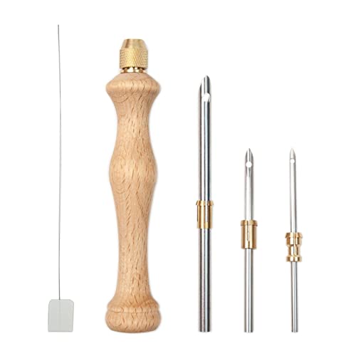 Stanznadel zum Sticken, Stanznadeln aus Holz mit Griff, Stanznadel-Set in normaler Größe, Stanznadel-Set zum Nähen von Applikationen, von WouND