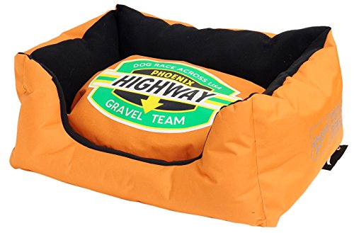 Gravel Dogs Technology 300230ORA COUCH MOTORS BETT FÜR HUND, HUNDE SOFA, M, orange von Wouapy