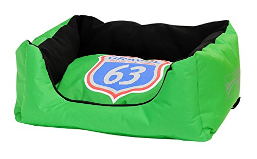 Gravel Dogs Technology 300231VER COUCH MOTORS BETT FÜR HUND, HUNDE SOFA, L, grün von Wouapy