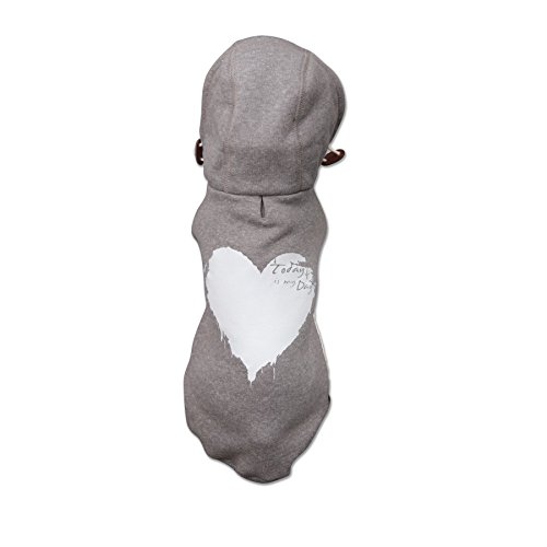 Wouapy 714828 Hoodie für HundGröße 28, grau von Wouapy