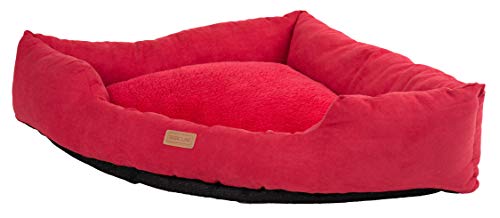 Wouapy Basic Line Ecksofa für Hunde rot Bett für Hunde in 50 x 14 cm von Wouapy