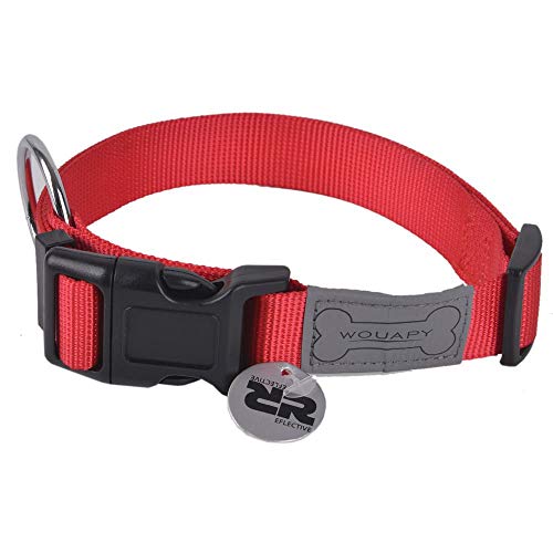Wouapy Basic Line Hundehalsband, 25/40 cm, Rot von Wouapy