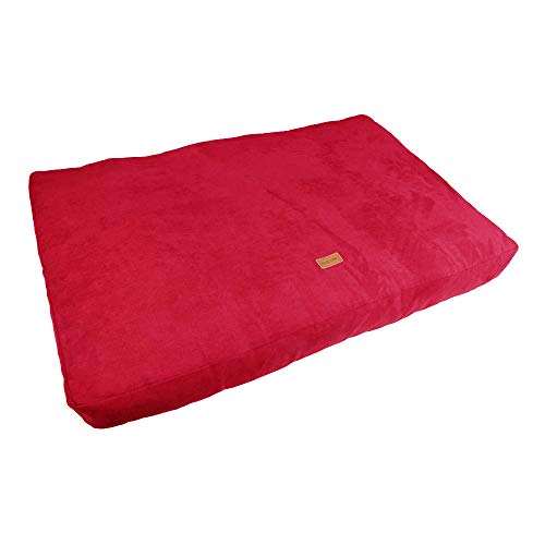 Wouapy Basic Line Hundematratze, Rot für Hunde, 100 x 70 x 10 cm von Wouapy