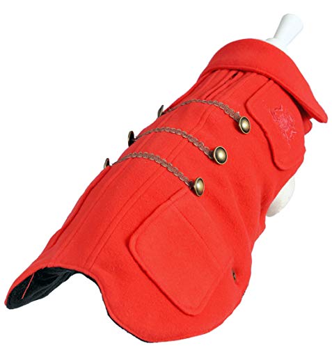 Wouapy Duffle Red-Mantel von Wouapy in Größe 44, schützt Ihren Hund vor Witterungseinflüssen von Wouapy