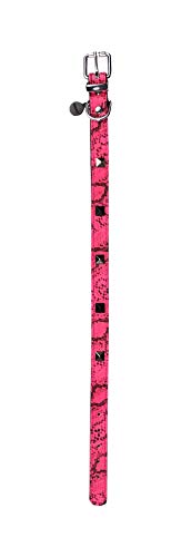 Wouapy Hundehalsband Python, 10 mm breit, 30 cm lang, Pink von Wouapy
