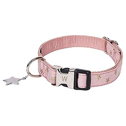 Wouapy Hundehalsband mit Sternmotiv, 12 mm breit, für Halsumfang 22/32 cm von Wouapy