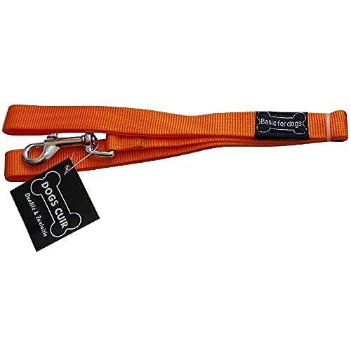 Wouapy Hundeleine Basic Line De Wouapy, 20 mm x 1 m, Orange von Wouapy