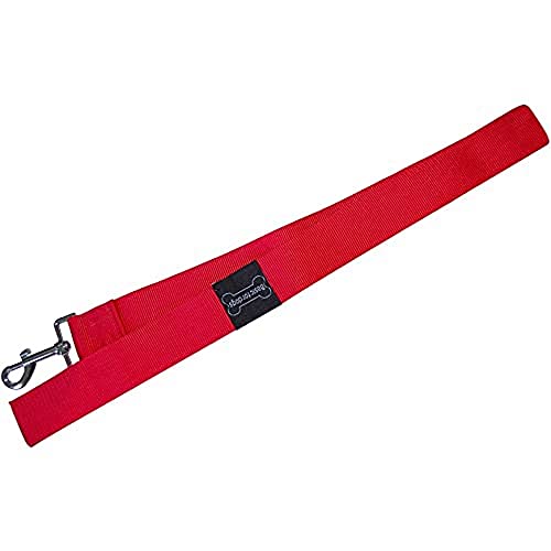 Wouapy Leine Basic Line, Leine für Hunde 20 mm x 1 m rot von Wouapy