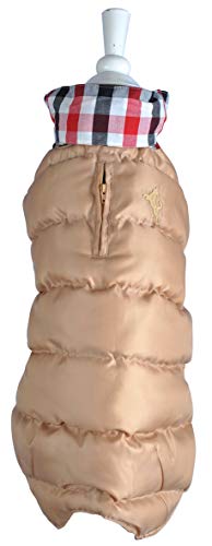 Wouapy Mantel Wap Beige, Größe 28, eleganter Mantel, schützt Ihren Hund vor Witterungseinflüssen von Wouapy