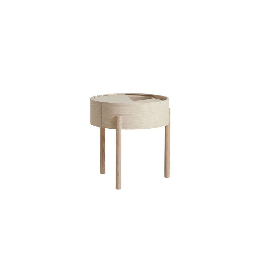 Woud - Arc Side Table White Ash von Woud