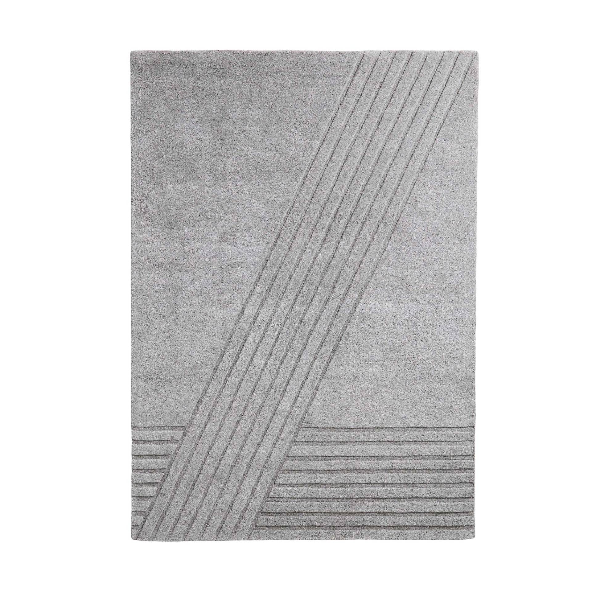 Woud - Kyoto Teppich 240x170cm - grau/240x170cm von Woud