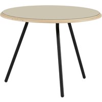Woud - Soround Side Table H 44 cm / Ø 60 cm, Laminat beige (Fenix) von Woud