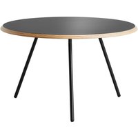 Woud - Soround Side Table H 44 cm / Ø 60 cm, Laminat schwarz (Fenix) von Woud