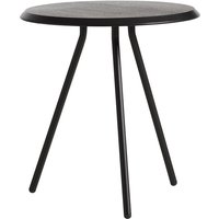 Woud - Soround Side Table H 48,3 cm / Ø 45 cm, Eiche schwarz lackiert von Woud