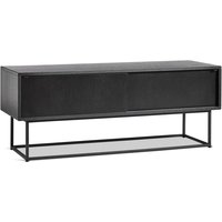 Woud - Virka Sideboard low, Eiche schwarz von Woud