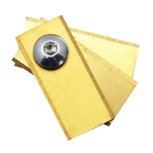 Wouueso 30 Stück Ersatzklingen für Rasenroboter, Rostfrei, Mähmesser für BIGMOW Roboter, Einzelloch-Rasenmäherklingenwerkzeug, Gold Wouueso 30 Stück Ersatzklingen für Rasenroboter, Rostfrei, Mähmesser für BIGMOW Roboter, Einzelloch-Rasenmäherklingenwerkzeug, Gold von Wouueso